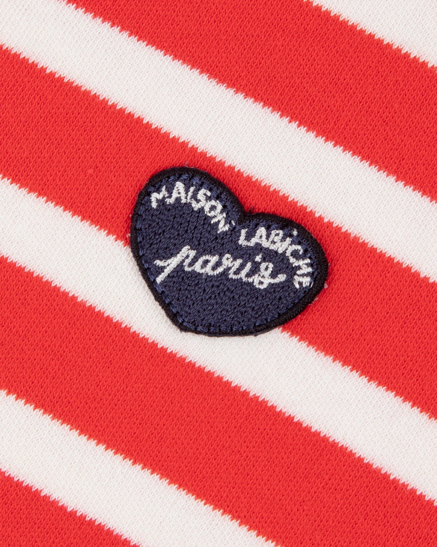 Maison Labiche "Patch Coeur" pers t-shirt IVORY POPPY Maison Labiche