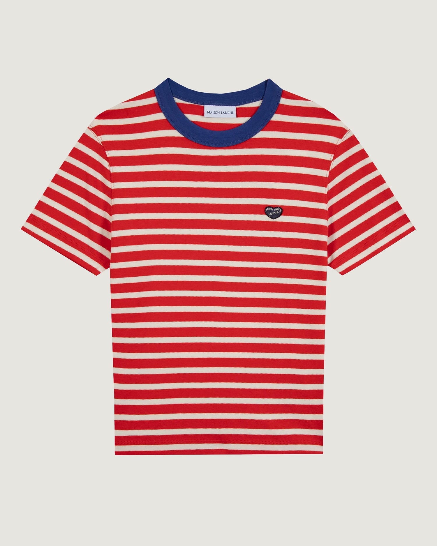 Maison Labiche "Patch Coeur" pers t-shirt IVORY POPPY Maison Labiche