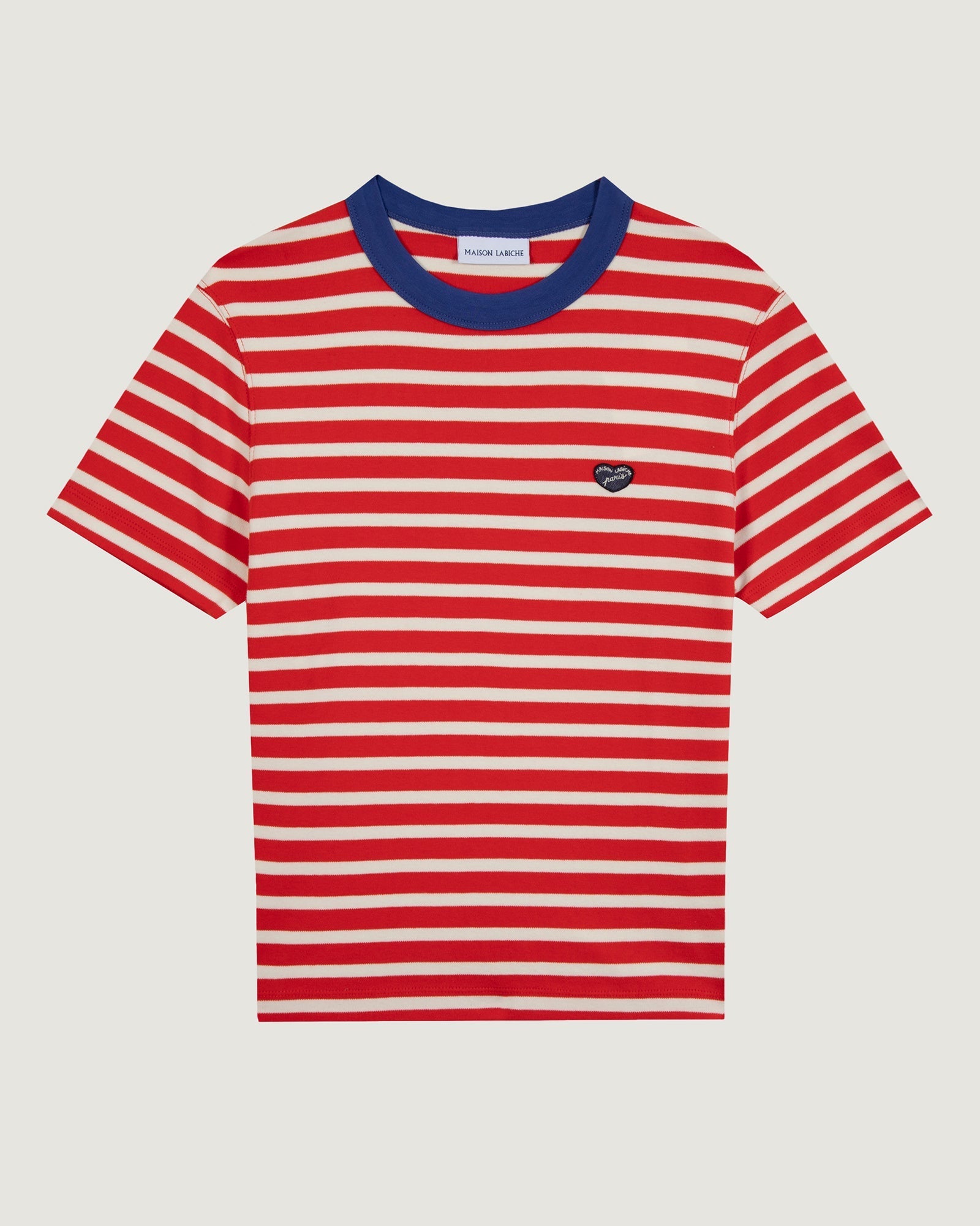 Maison Labiche "Patch Coeur" pers t-shirt IVORY POPPY Maison Labiche