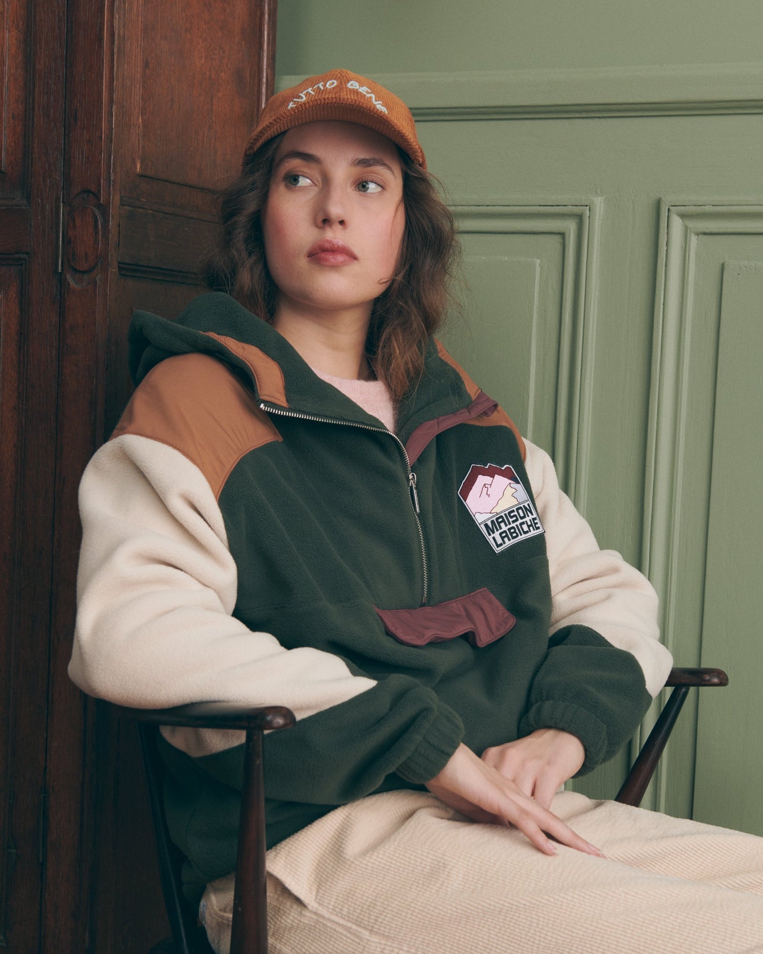 Maison Labiche &quot;Patch Mountain&quot; kossuth sweater - SCARABEE CB Maison Labiche