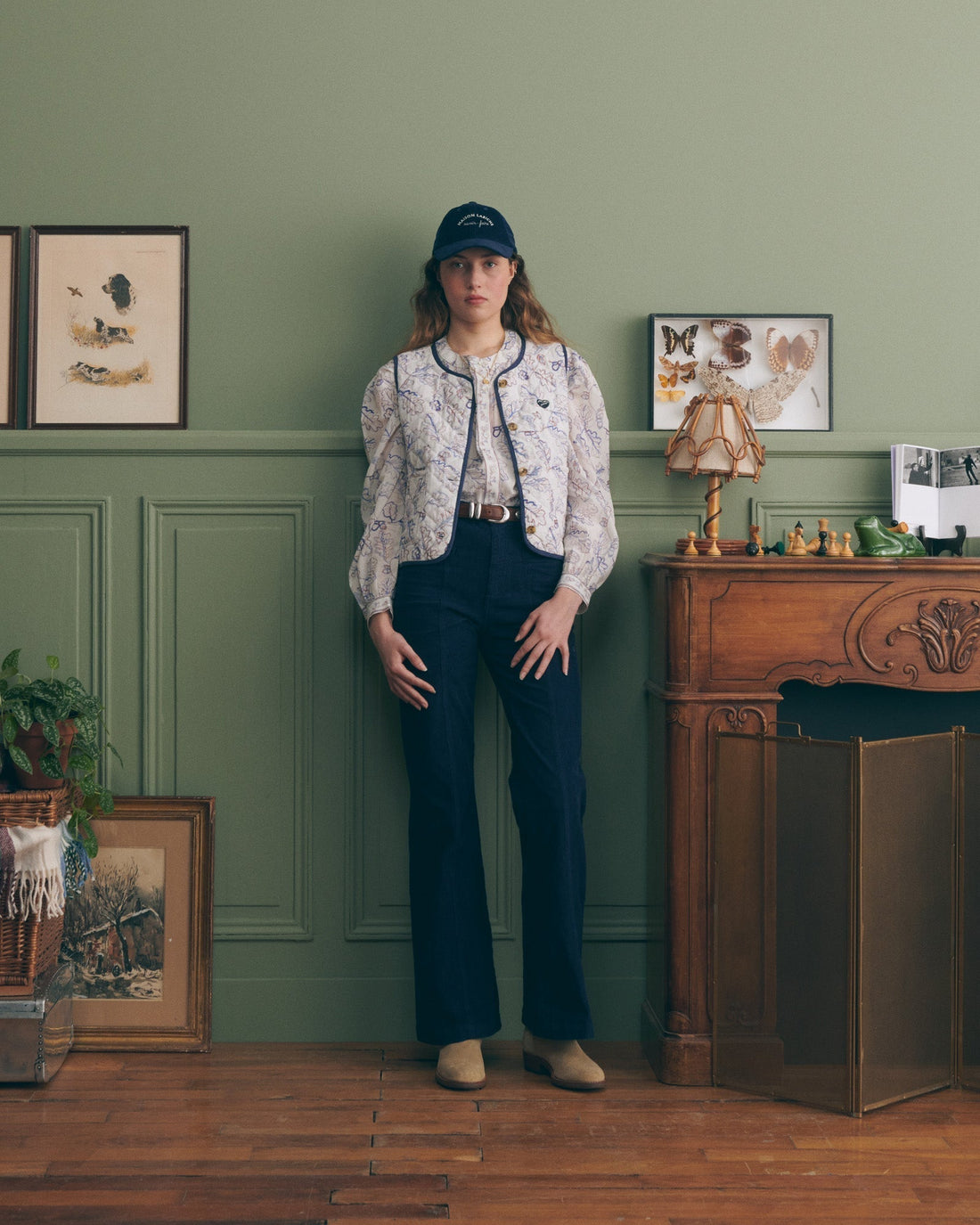 Maison Labiche &quot;Squirel&quot; valhubert velvet jacket - SQUIRREL PRINT Maison Labiche