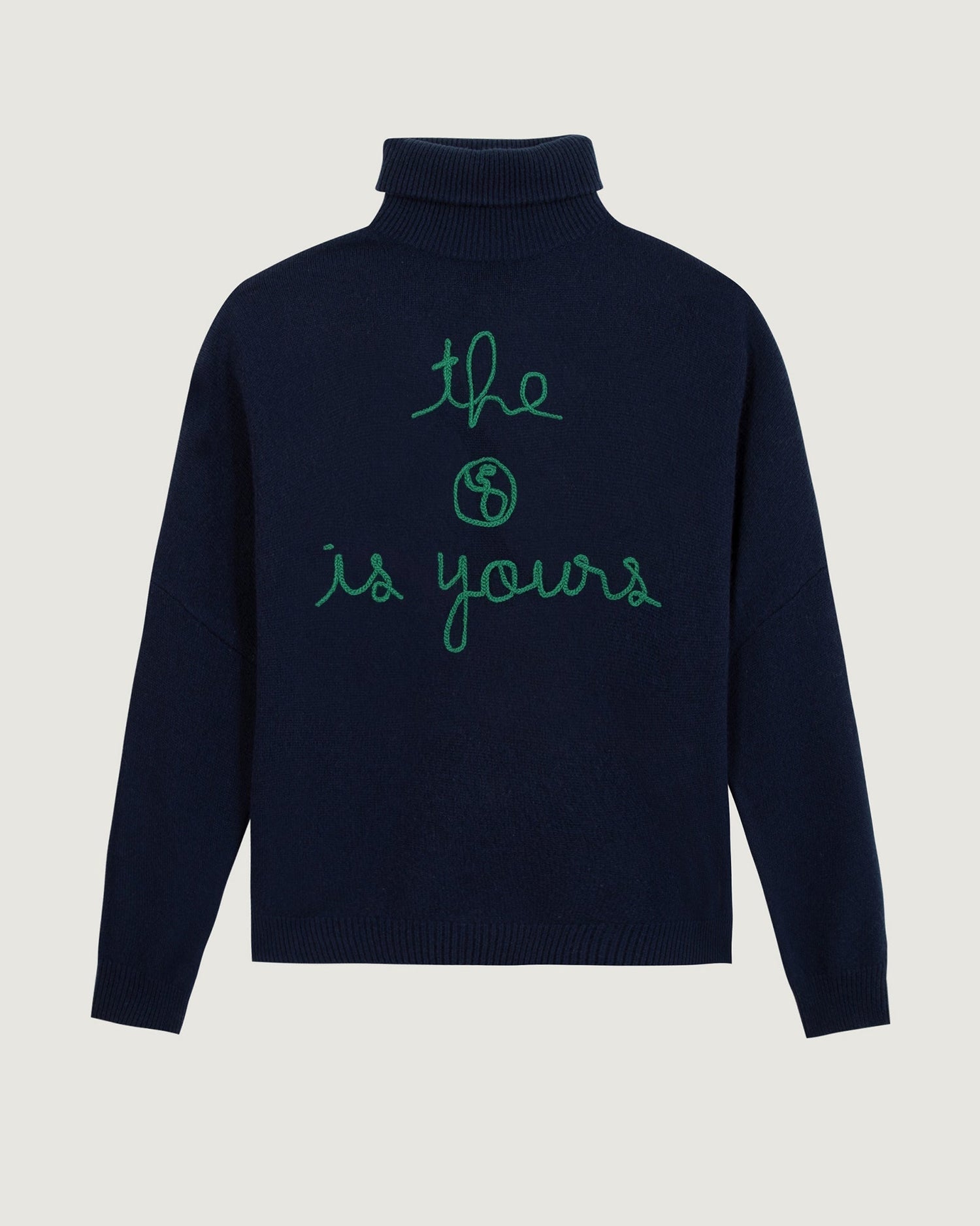 Maison Labiche &quot;The Earth Is Yours&quot; fautrier cashmere sweater - ULTRAMARINE Maison Labiche