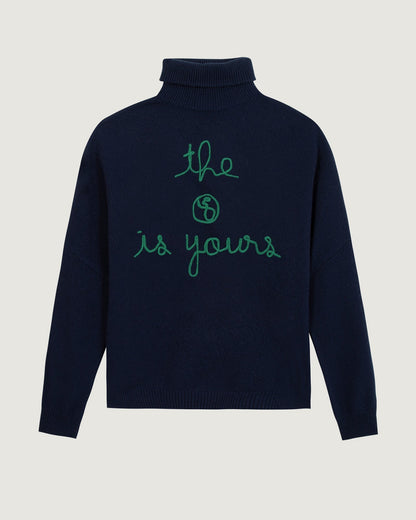 Maison Labiche &quot;The Earth Is Yours&quot; fautrier cashmere sweater - ULTRAMARINE Maison Labiche