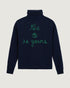 Maison Labiche "The Earth Is Yours" fautrier cashmere sweater - ULTRAMARINE Maison Labiche