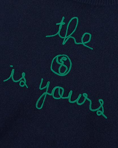 Maison Labiche &quot;The Earth Is Yours&quot; fautrier cashmere sweater - ULTRAMARINE Maison Labiche