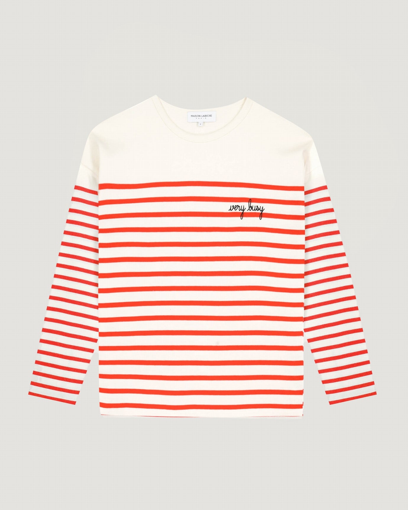 Maison Labiche &quot;Very Busy&quot; montpar sailor shirt IVORY POPPY Maison Labiche
