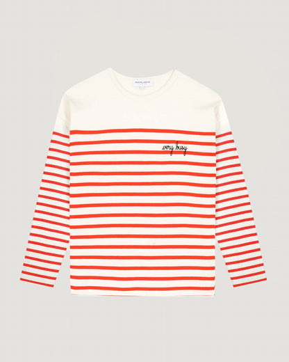 Maison Labiche &quot;Very Busy&quot; montpar sailor shirt IVORY POPPY Maison Labiche