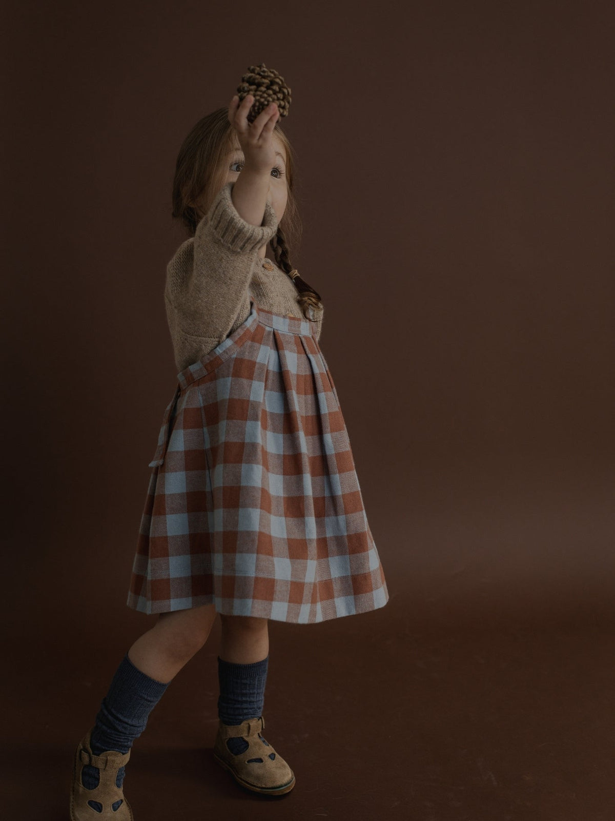 Organic Zoo Maple Gingham Tribe Skirt image 2