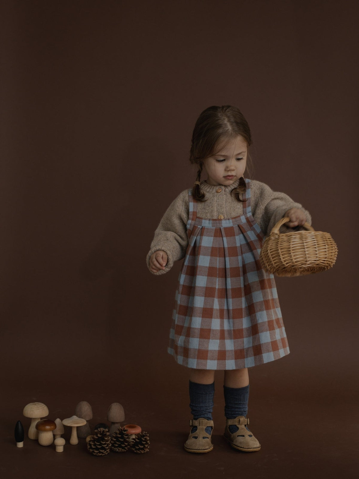 Organic Zoo Maple Gingham Tribe Skirt image 4