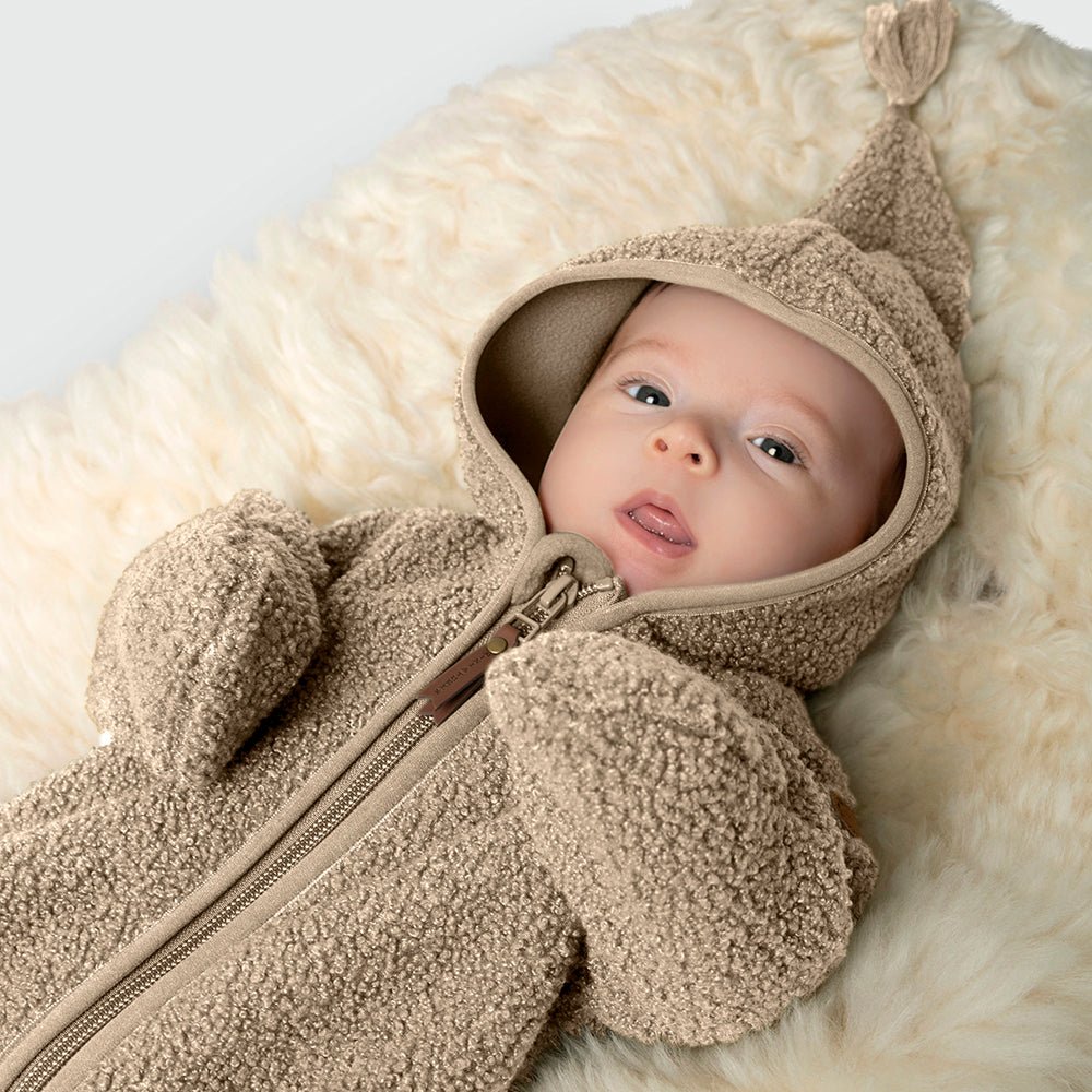 MATADEL teddyfleece jumpsuit. GRS - Angora Cream Mini a Ture