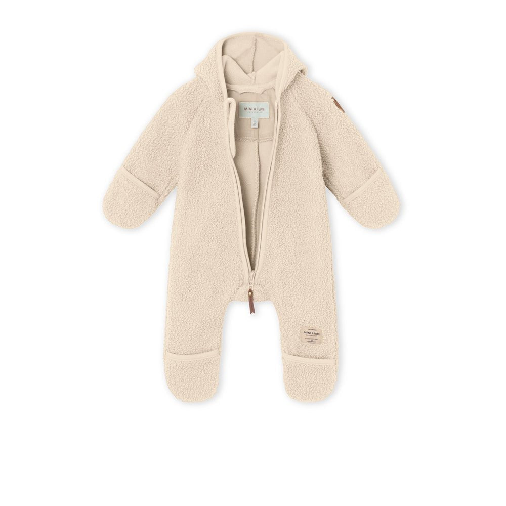 MATADEL teddyfleece jumpsuit. GRS - Angora Cream Mini a Ture