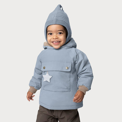 MATBABYWEN fleece lined winter anorak. GRS - Citadel blue Mini a Ture - enjoykidsus