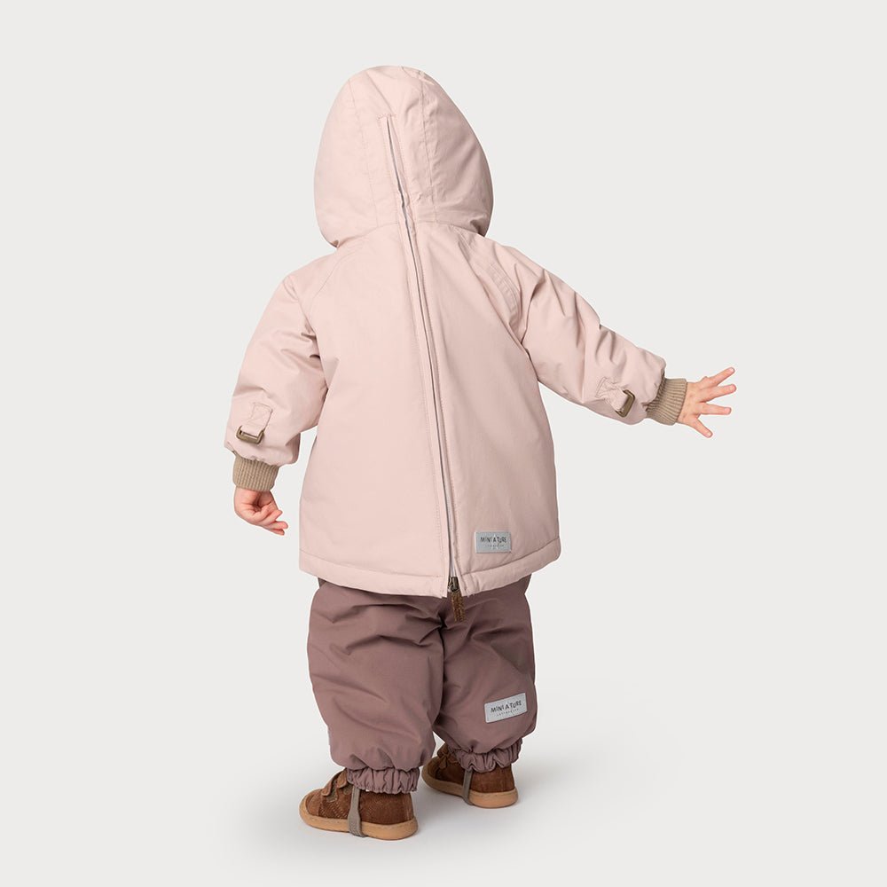 MATBABYWEN fleece lined winter anorak. GRS - Rose Mini a Ture - enjoykidsus