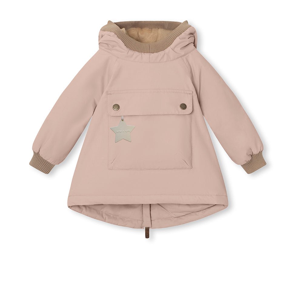 MATBABYWEN fleece lined winter anorak. GRS - Rose Mini a Ture - enjoykidsus