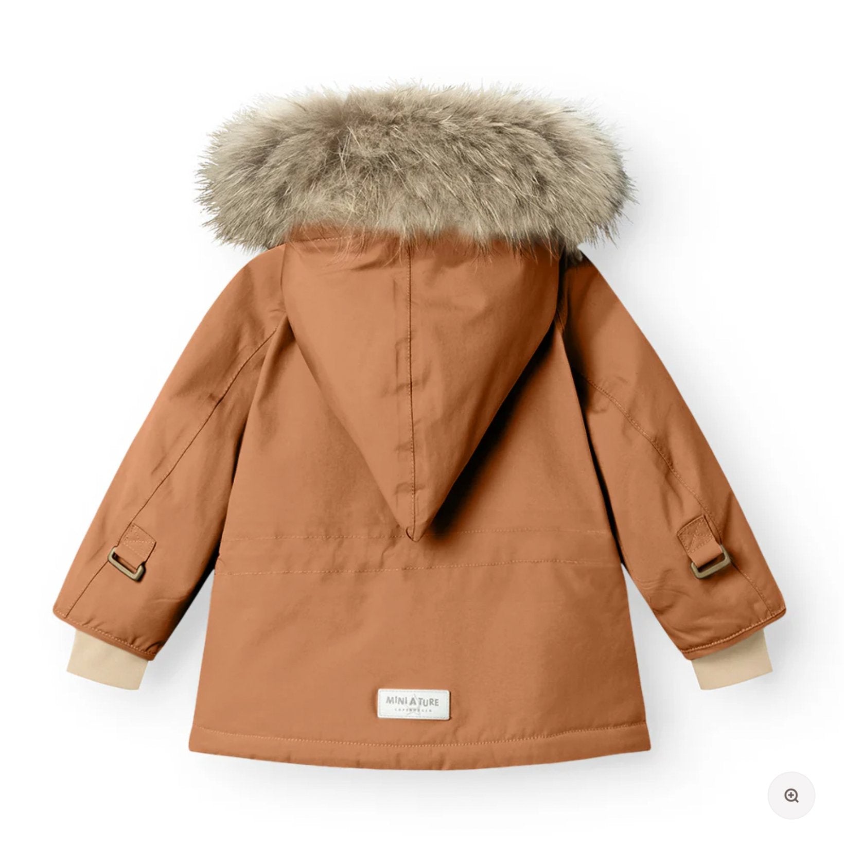 MATWANG fleece lined winter jacket fur. GRS - Pecan Brown Mini a Ture - enjoykidsus