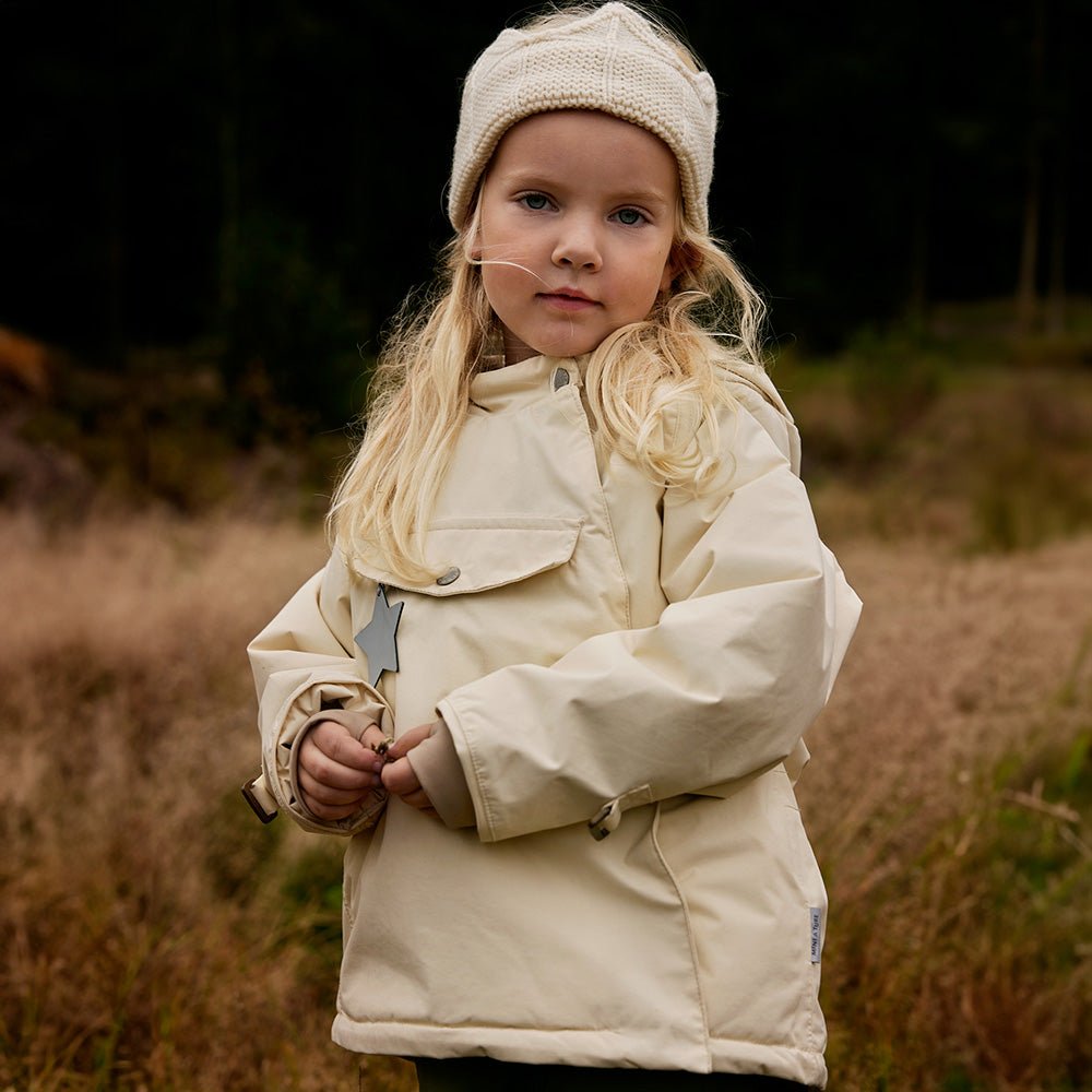 MATWANG fleece lined winter jacket. GRS - Angora Cream Mini a Ture - enjoykidsus