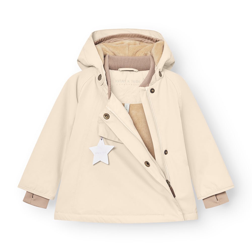 MATWANG fleece lined winter jacket. GRS - Angora Cream Mini a Ture - enjoykidsus