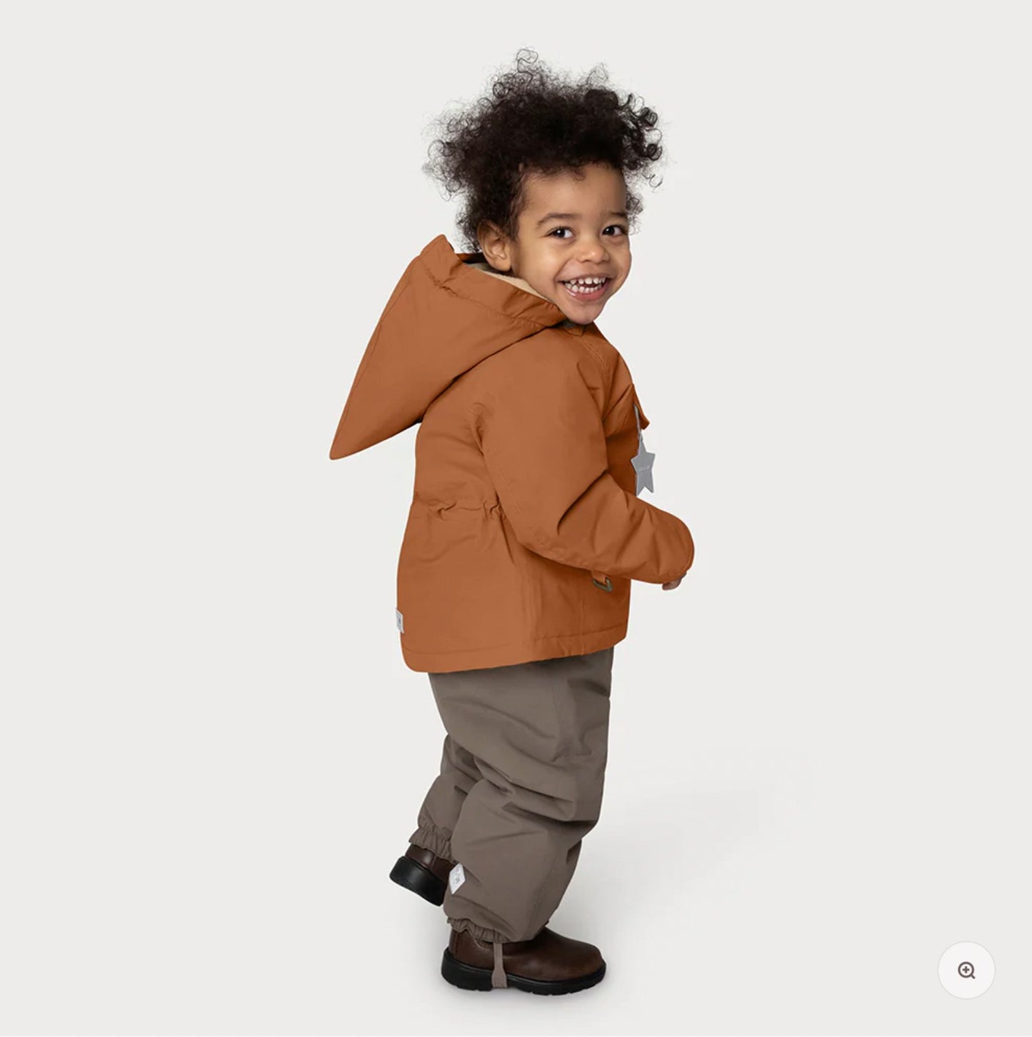 MATWANG fleece lined winter jacket. GRS - Pecan Brown Mini a Ture - enjoykidsus