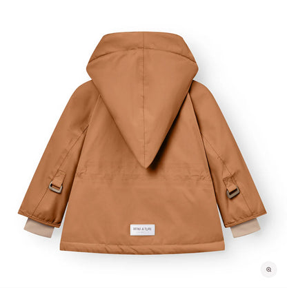 MATWANG fleece lined winter jacket. GRS - Pecan Brown Mini a Ture - enjoykidsus