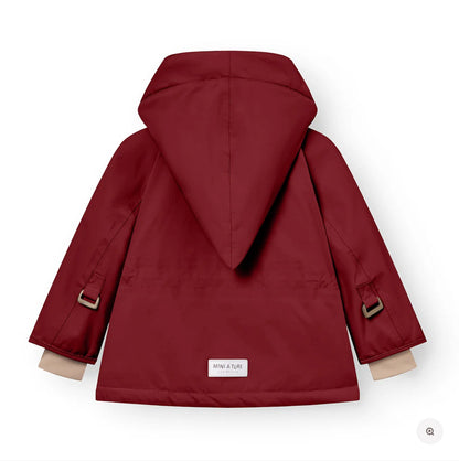 MATWANG fleece lined winter jacket. GRS - Red Merlot Mini a Ture - enjoykidsus