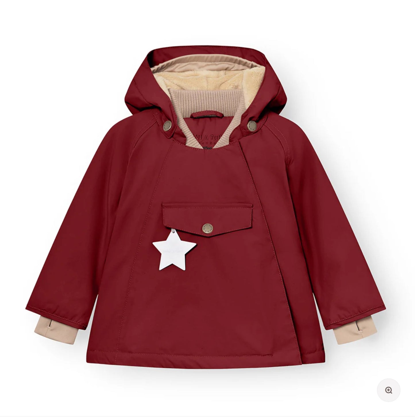 MATWANG fleece lined winter jacket. GRS - Red Merlot Mini a Ture - enjoykidsus