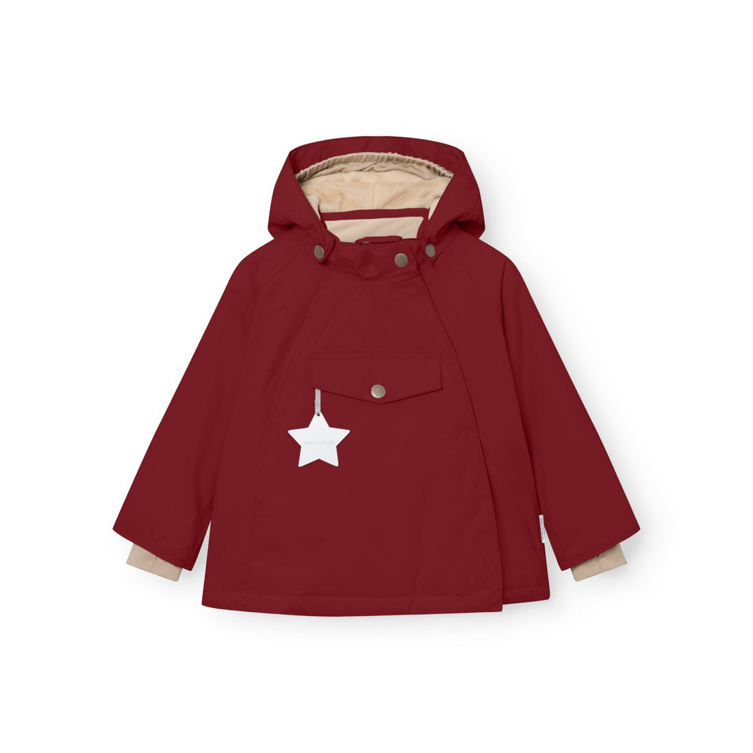 MATWANG fleece lined winter jacket. GRS - Red merlot Mini a Ture