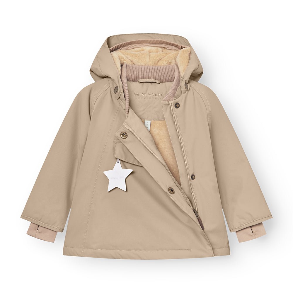 MATWANG fleece lined winter jacket. Savannah Tan Mini a Ture - enjoykidsus