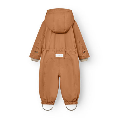 MATWISTI fleece lined snowsuit. GRS - Pecan Brown Mini a Ture - enjoykidsus