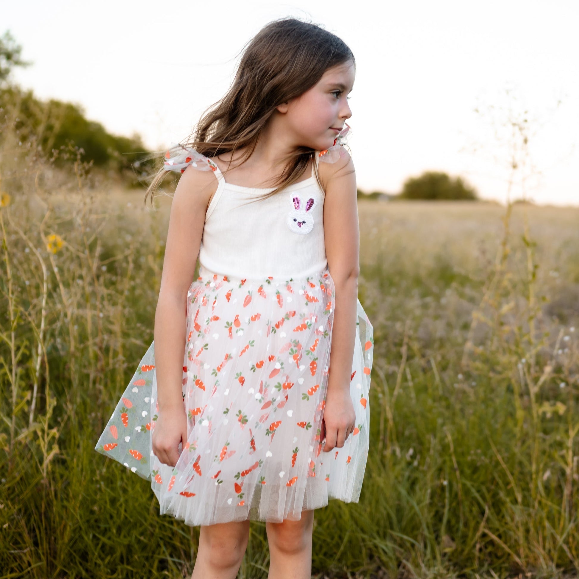 May Frill Tutu Dress - Carrot Petite Hailey - enjoykidsus