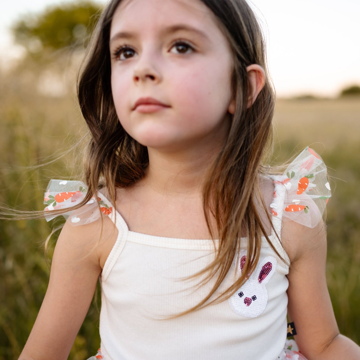 May Frill Tutu Dress - Carrot Petite Hailey - enjoykidsus