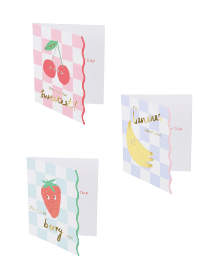 Meri Meri Fruit Basket Valentines Cards 12Pk Meri Meri