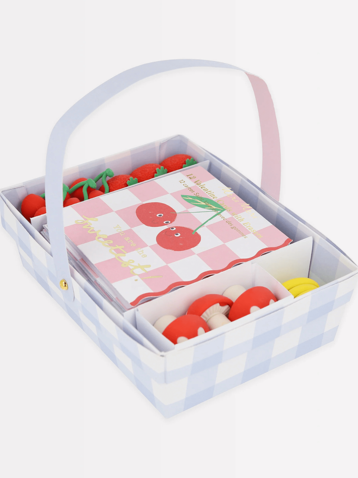 Meri Meri Fruit Basket Valentines Cards 12Pk Meri Meri