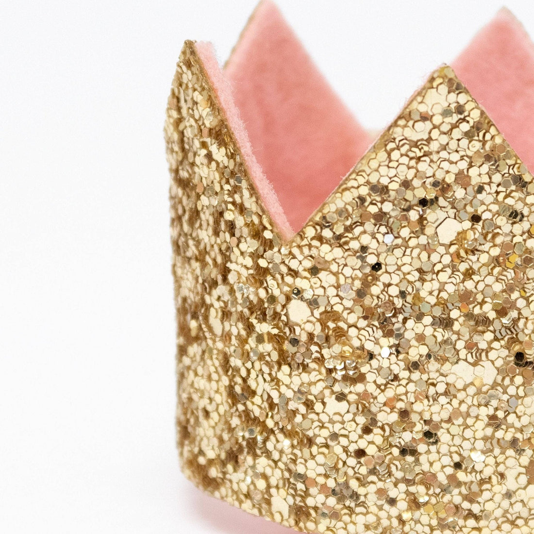 Meri Meri Mini Gold Glitter Crown Hair Clip Meri Meri