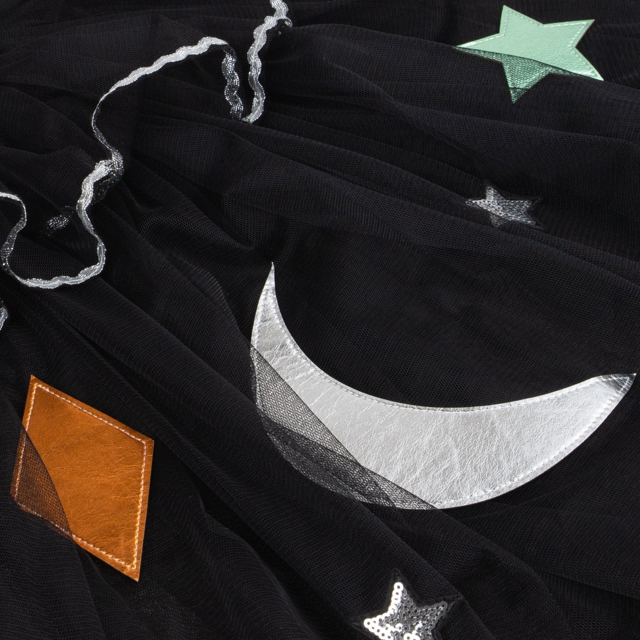 Meri Meri Tulle Appliqué Witch Cape, Hat &amp; Wand Meri Meri