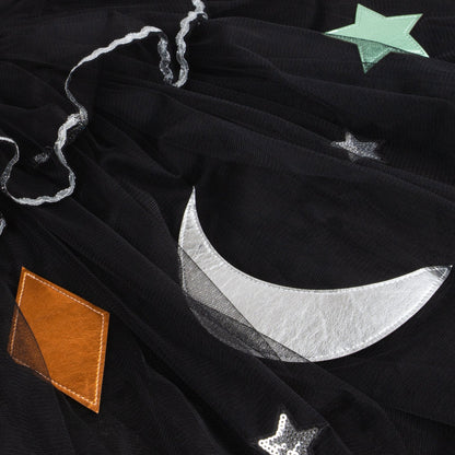 Meri Meri Tulle Appliqué Witch Cape, Hat &amp; Wand Meri Meri