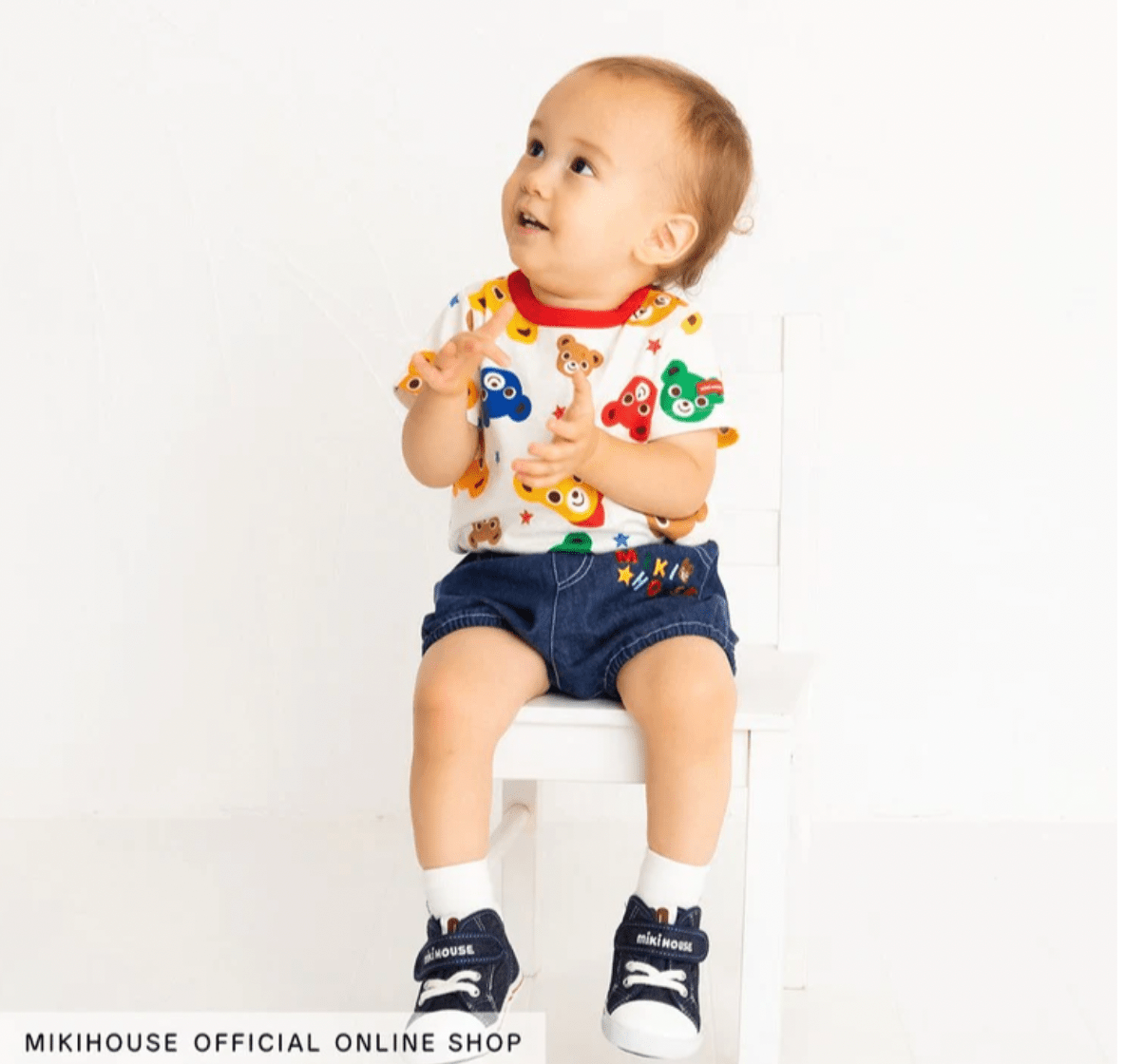 MIKI HOUSE All - over print short - sleeved T-shirt MIKI HOUSE