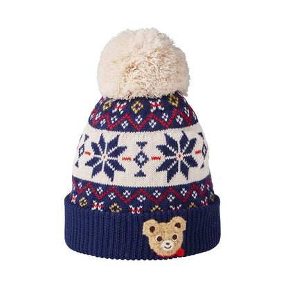 Miki House Bear Knit Hat – Navy MIKI HOUSE
