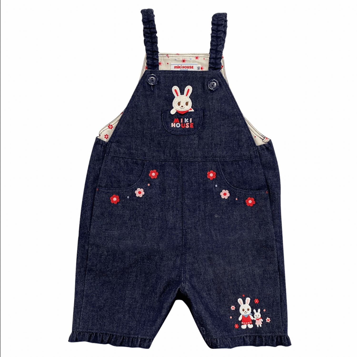 MIKI HOUSE Denim Rabbit Overall MIKI HOUSE