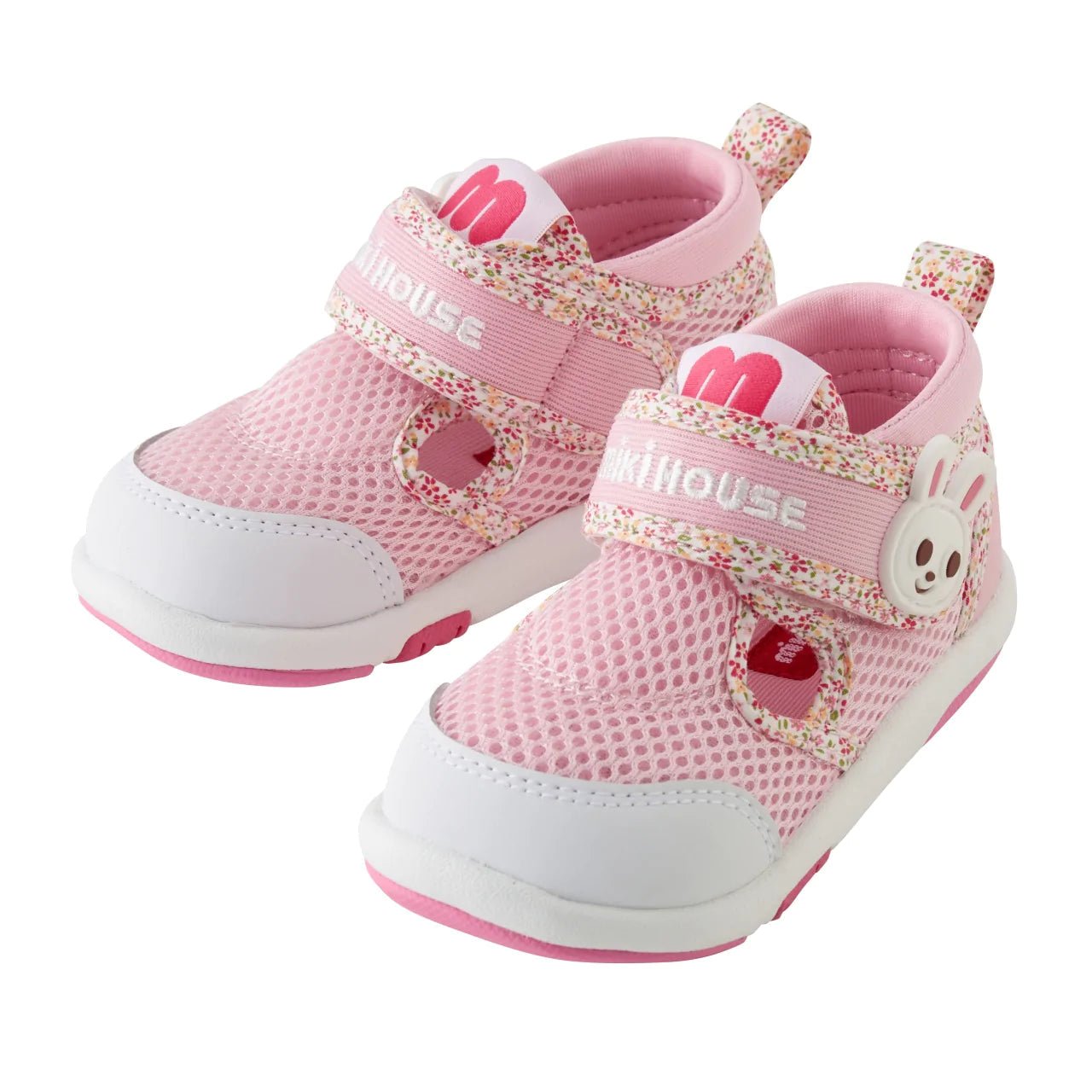 MIKI HOUSE Double Russell Mesh Secound Shoes - Flower Bunny(17 - 19cm) Mikihouse - enjoykidsus