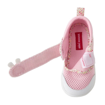 MIKI HOUSE Double Russell Mesh Secound Shoes - Flower Bunny(17 - 19cm) Mikihouse - enjoykidsus