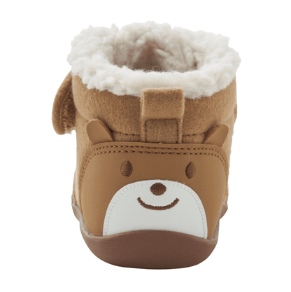 Miki House Hot Biscuits Beans Boa First Walker Shoes – Brown MIKI HOUSE