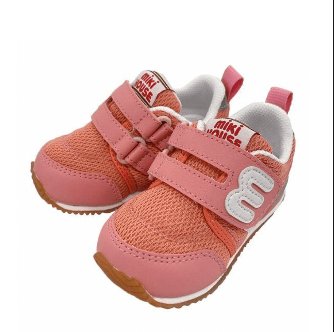 MIKI HOUSE sporty M logo shoes Kids shoes - Pink MIKI HOUSE