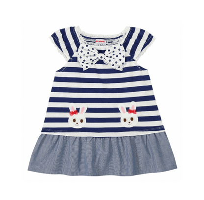 MIKI HOUSE Usako Ribbon Border Dress MIKI HOUSE