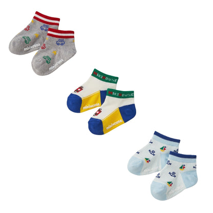 MIKIHOUSE 3 pack low cut SOCKS SET - A MIKI HOUSE