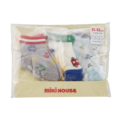 MIKIHOUSE 3 pack low cut SOCKS SET - A MIKI HOUSE