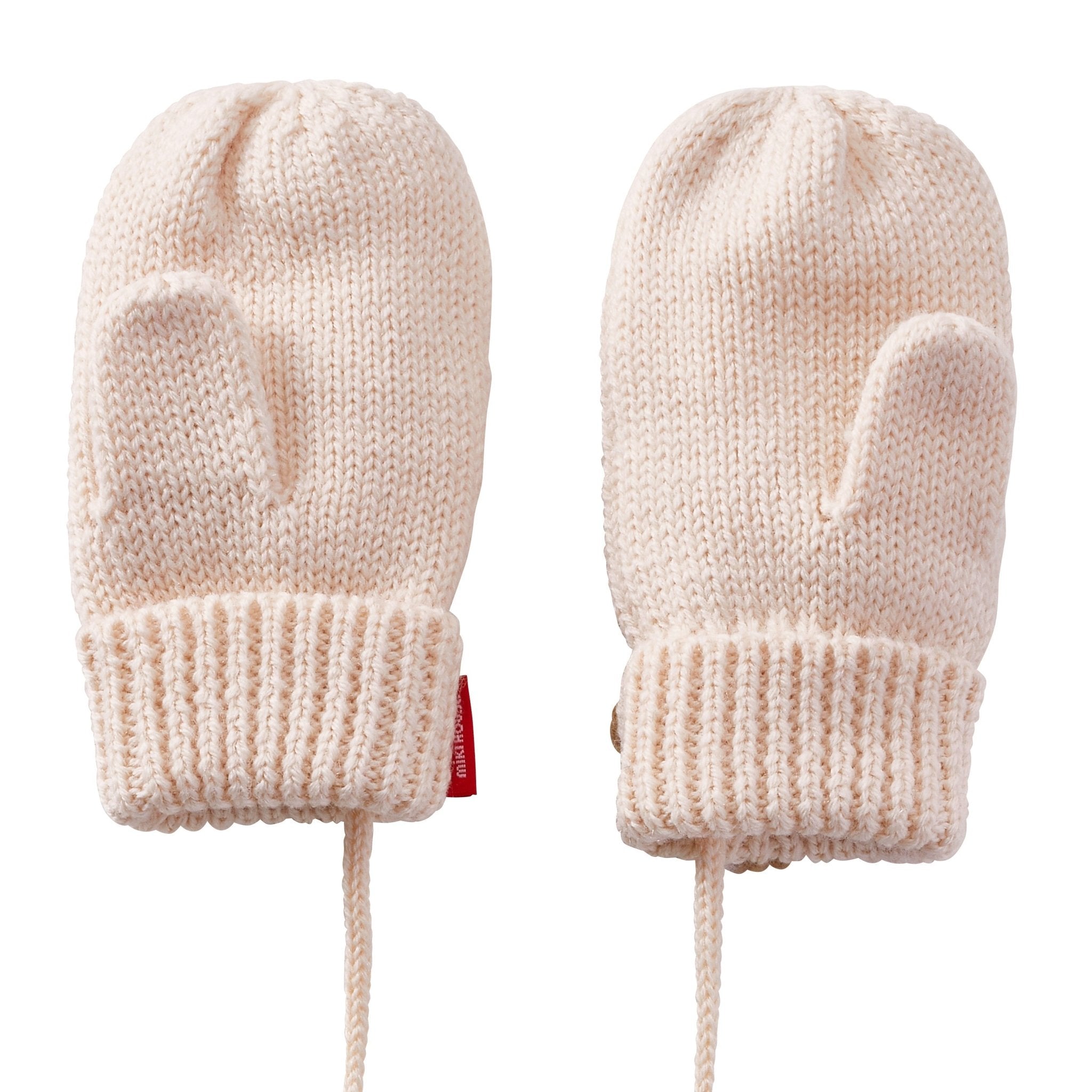 Mikihouse Dreamy Knit Teddy Bear Mittens - Ivory MIKI HOUSE