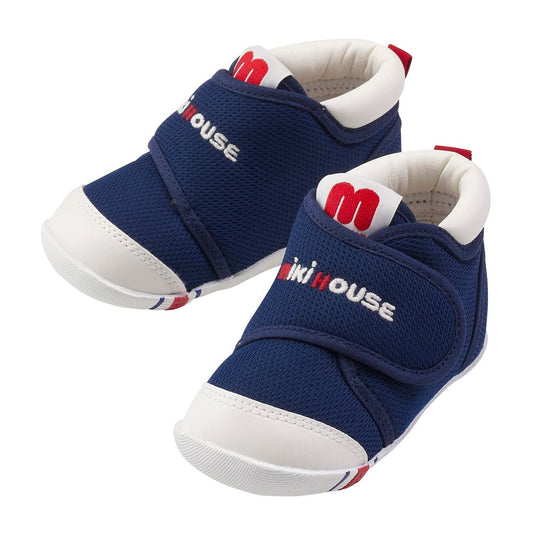 Mikihouse First Walker Shoes - Navy mikihouse - enjoykidsus