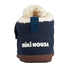 MIKIHOUSE Fleece - Lined Baby Boots Brown Bear | Warm Winter First Shoes MIKI HOUSE