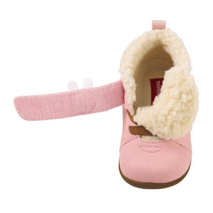 MIKIHOUSE Fleece - Lined Usako Baby Boots – Pink MIKI HOUSE