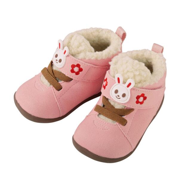 MIKIHOUSE Fleece - Lined Usako Baby Boots – Pink MIKI HOUSE
